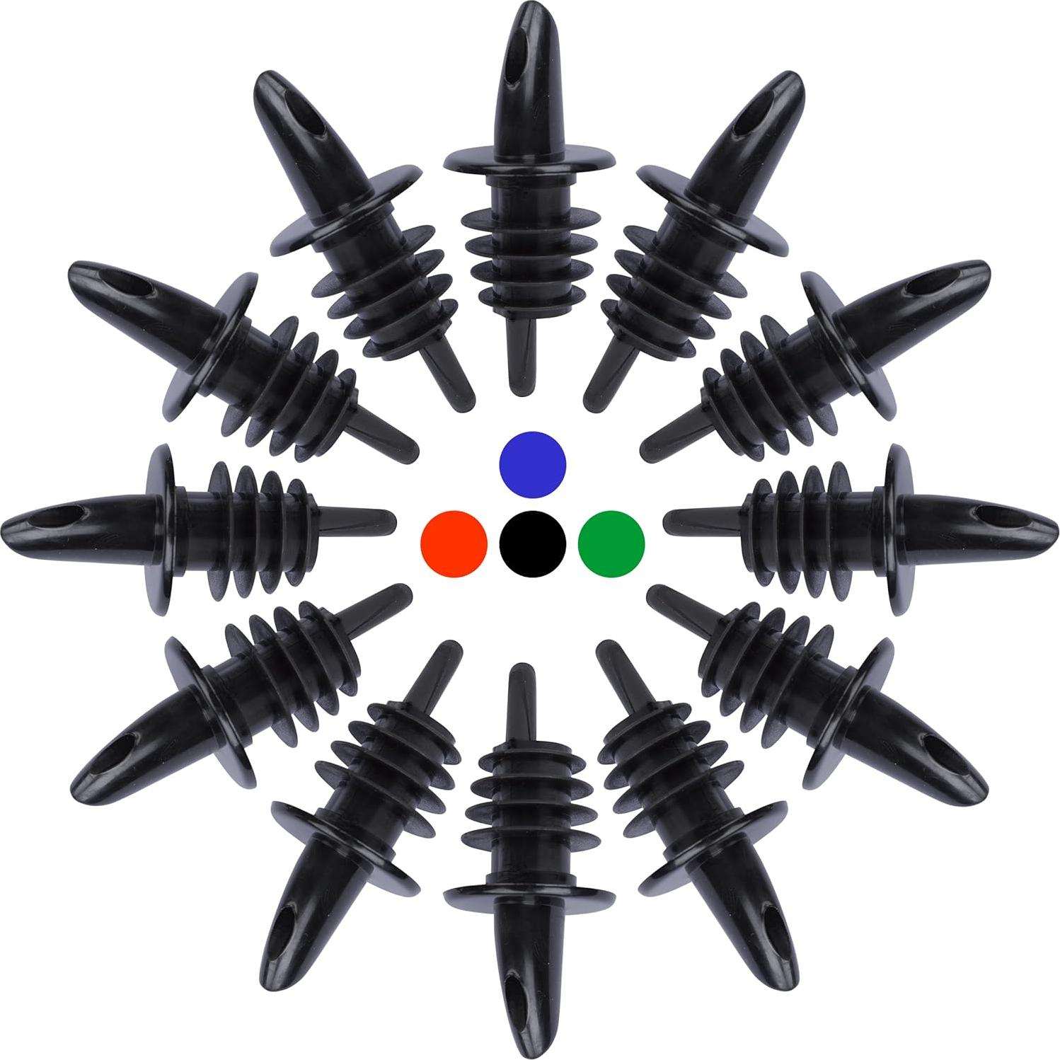 Vertedores de Plástico EHOMEA2Z - Paquete de 12, Negro