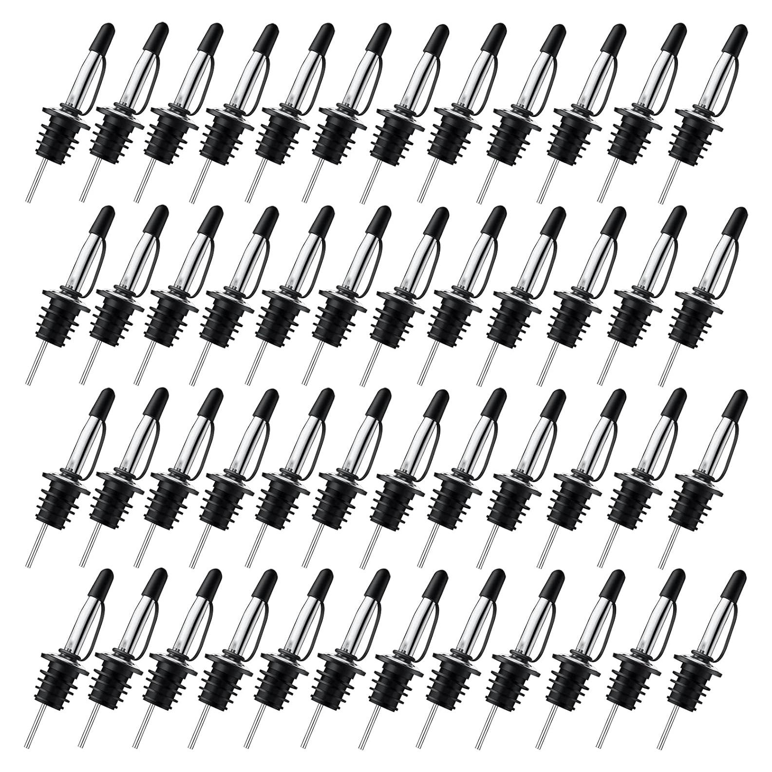 Paquete de 48 vertedores de licor Femilkt de acero inoxidable