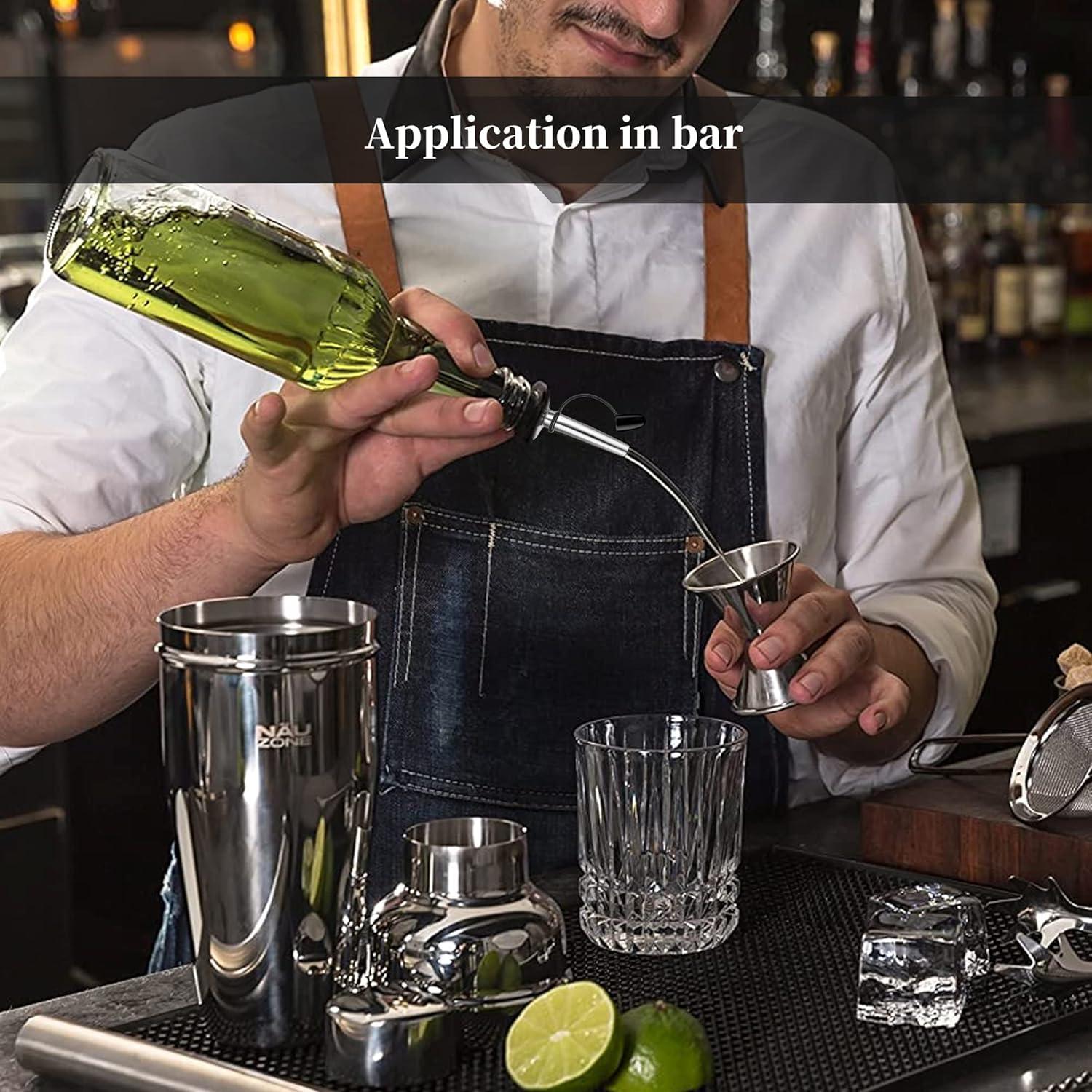 Paquete de 48 vertedores de licor Femilkt de acero inoxidable