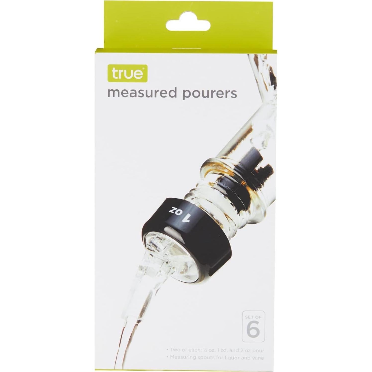 Set de Vertedores Medidos True para Licor 0.5-2oz, 6 Piezas