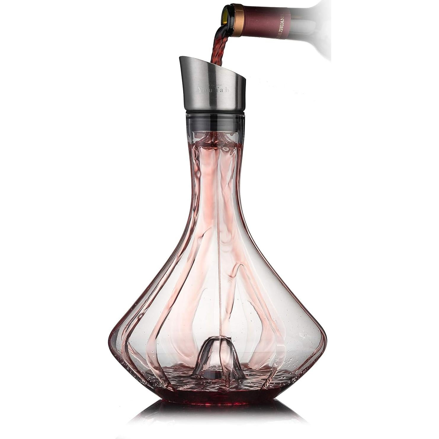 Decantador de Vino YouYah con Aerador y Filtro 1400ml