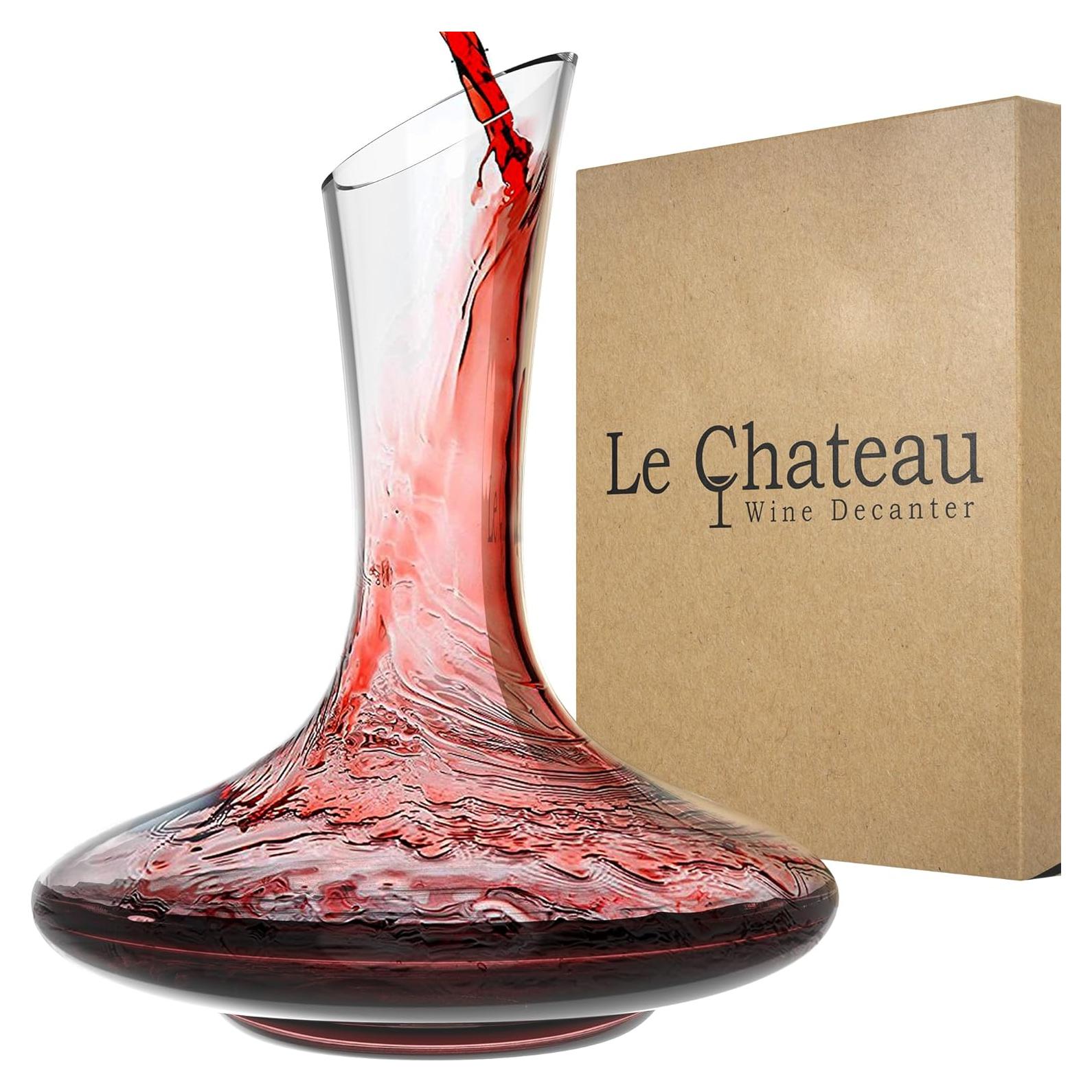 Decantador de Vino Tinto Le Chateau 750ml Cristal Sin Plomo