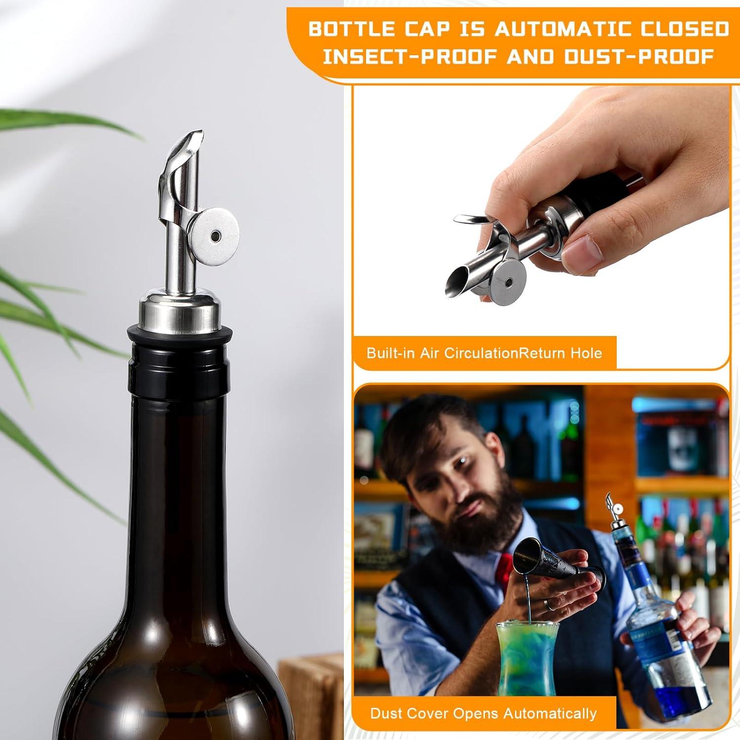 Vertedores de Aceite de Oliva Blulu - 24 Piezas Acero Inoxidable