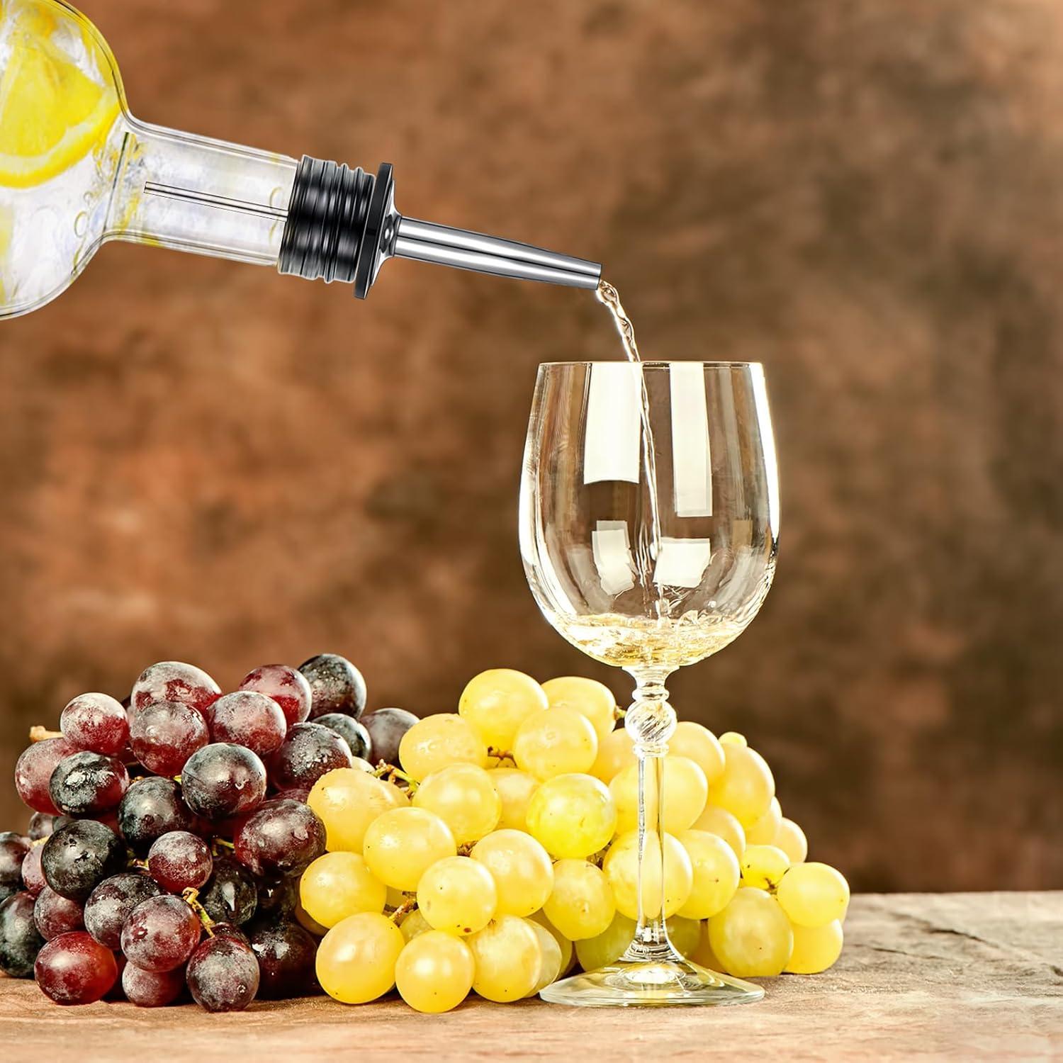 Set de 4 Botellas de Vidrio Baderke 500ml con Vertedores