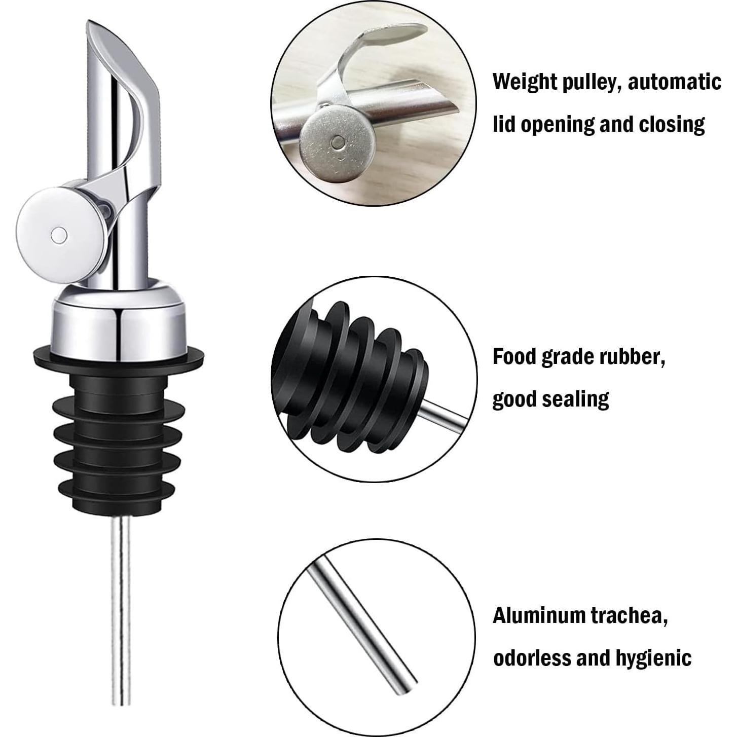 Vertedores de Botellas de Licor VIGOR PATH - Acero Inoxidable 4pcs