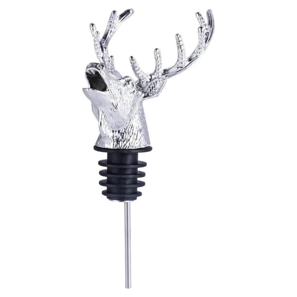 Vertedor de Vino Cabeza de Ciervo Sdjdhej Aleación Zinc 11.5cm