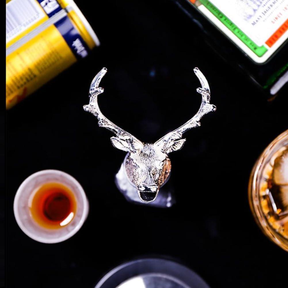 Vertedor de Vino Cabeza de Ciervo Sdjdhej Aleación Zinc 11.5cm
