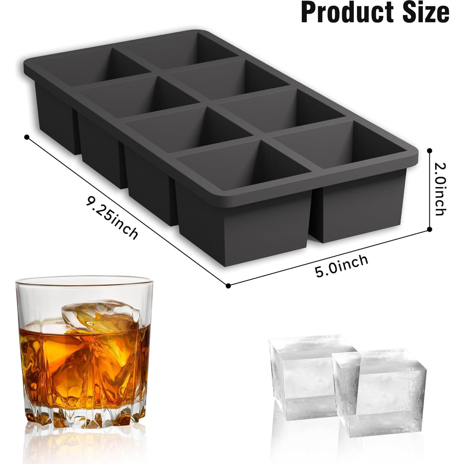 Bandeja de Hielo de Silicona Samuelworld 2-Pack 8 Cavidades