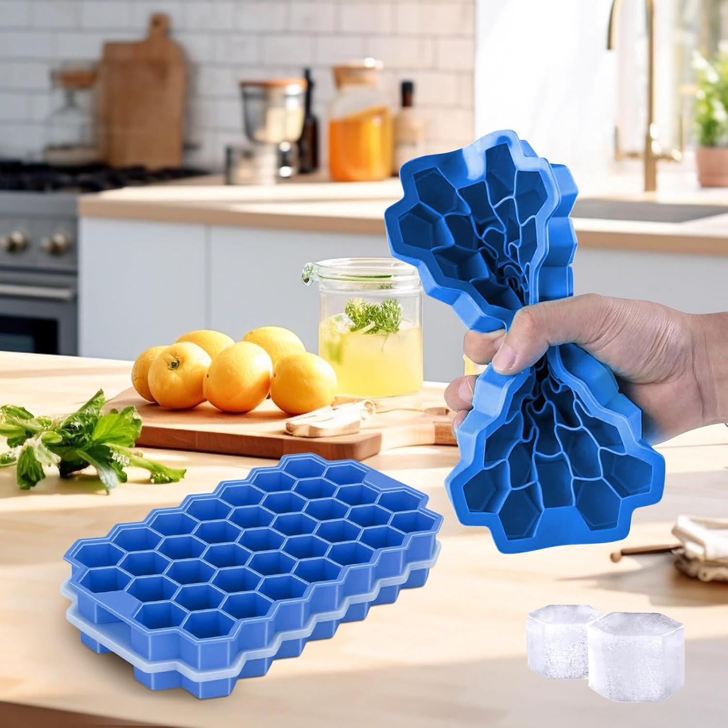 Bandejas de Hielo de Silicona Starfa Lab - 2 Piezas 37 Rejillas