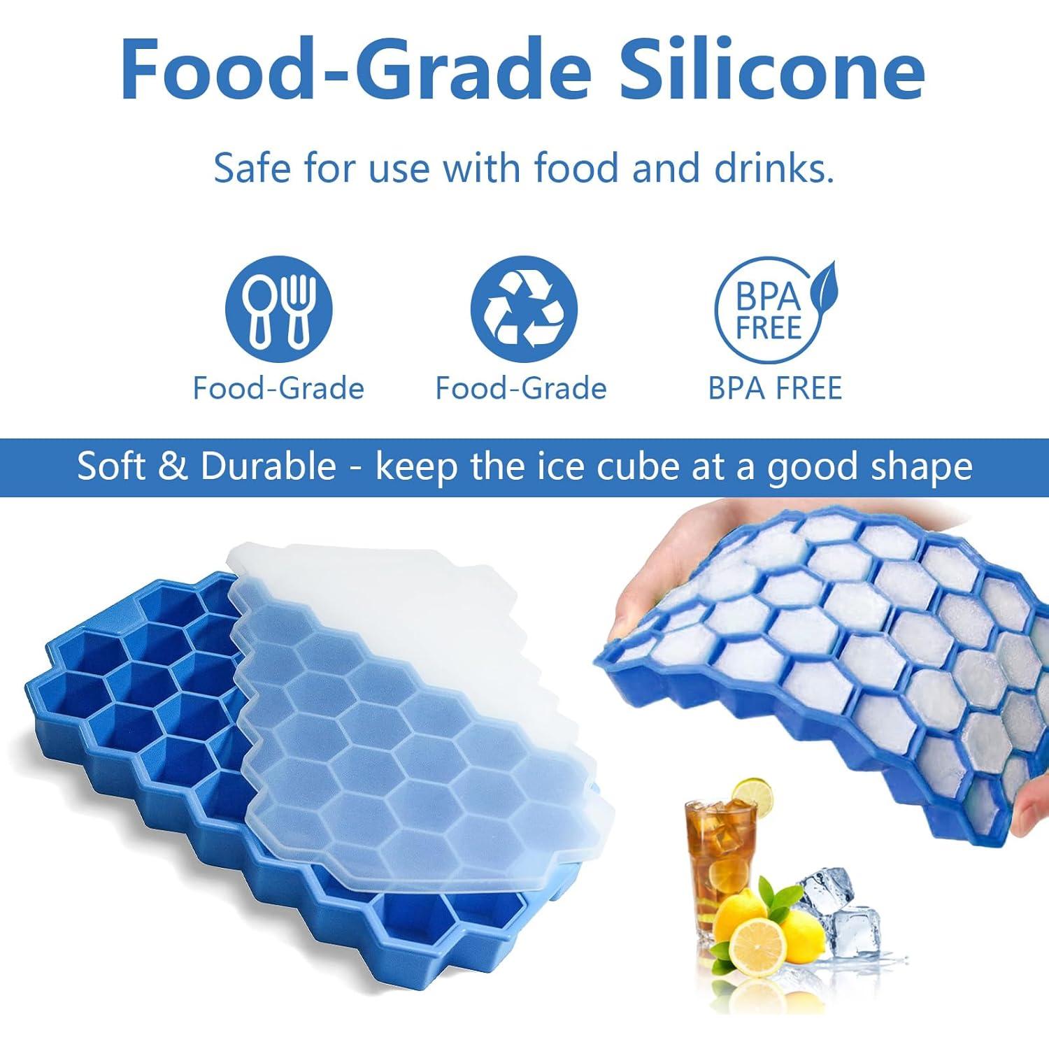 Bandejas de Hielo de Silicona Starfa Lab - 2 Piezas 37 Rejillas
