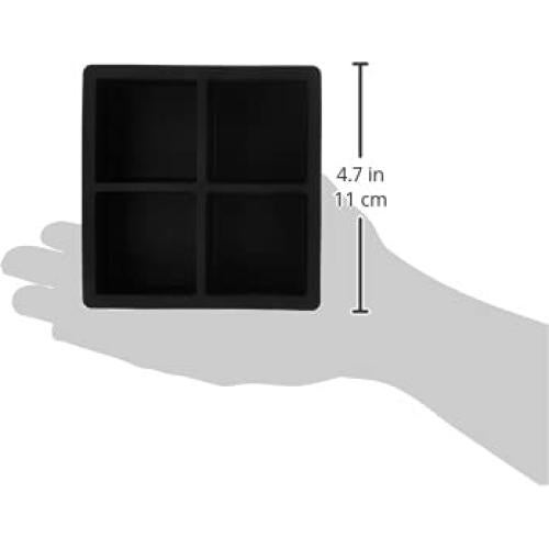 Bandejas de Hielo de Silicona Amazon Basics, Juego de 2, 10.8 cm