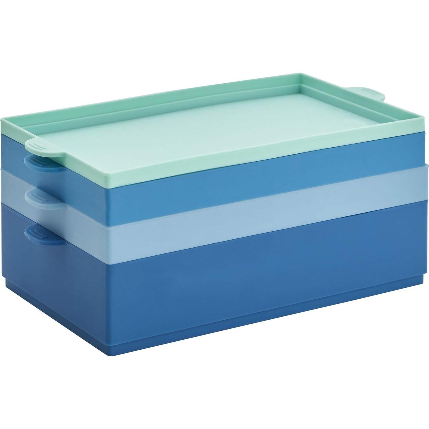 Bandejas de Hielo de Silicona Farberware 4-Pieza Azul