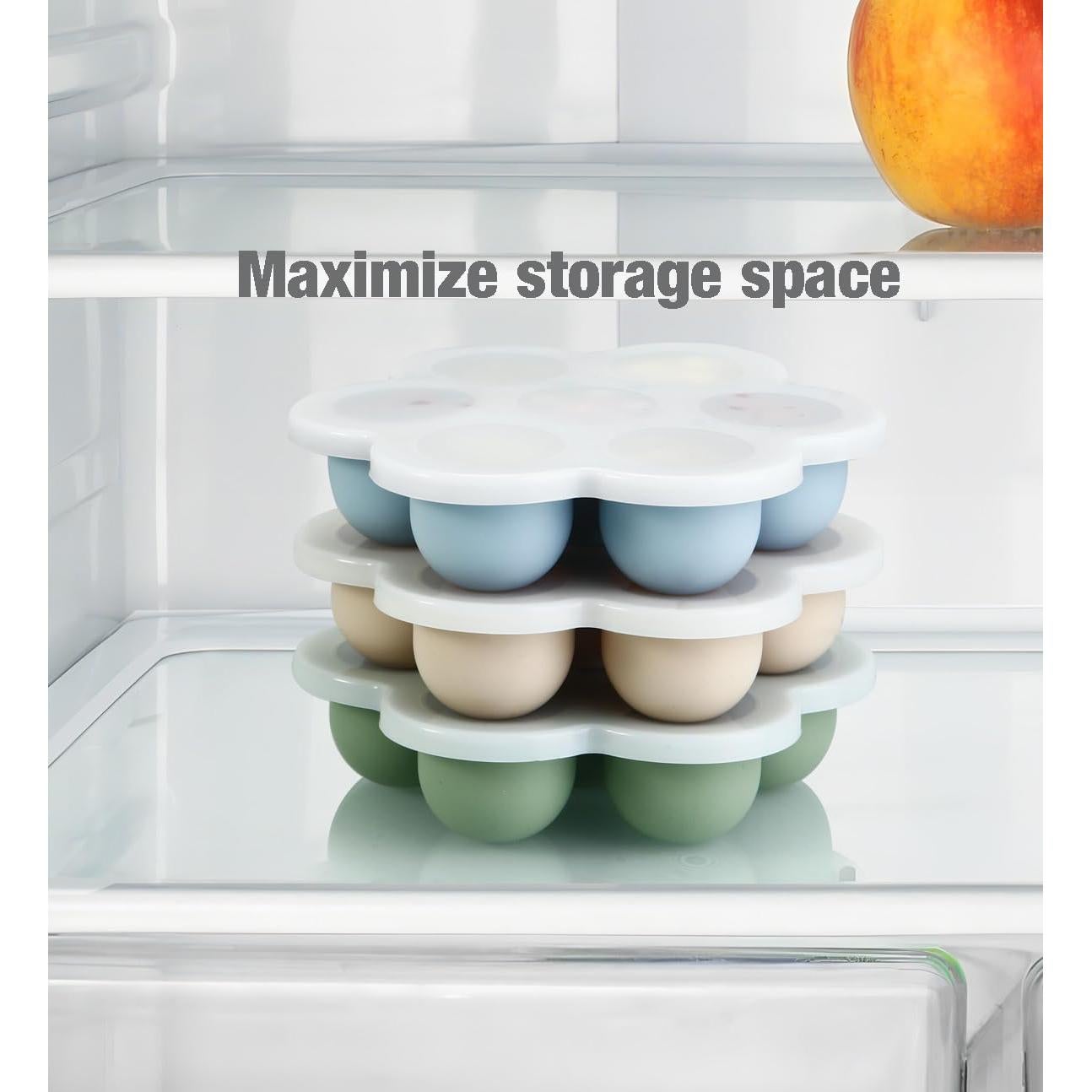 Bandeja de Congelador PandaEar 3 Pack Silicona para Bebés