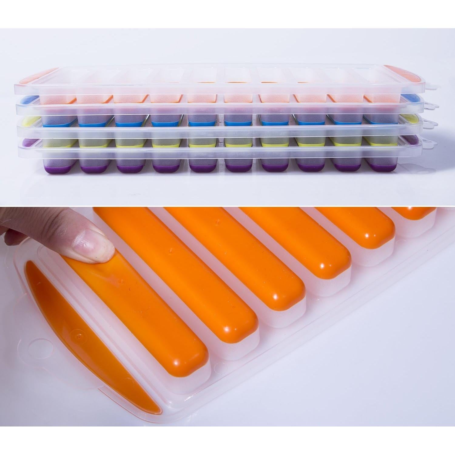 Bandejas de Hielo Ozera 4 Piezas Silicona para Botellas