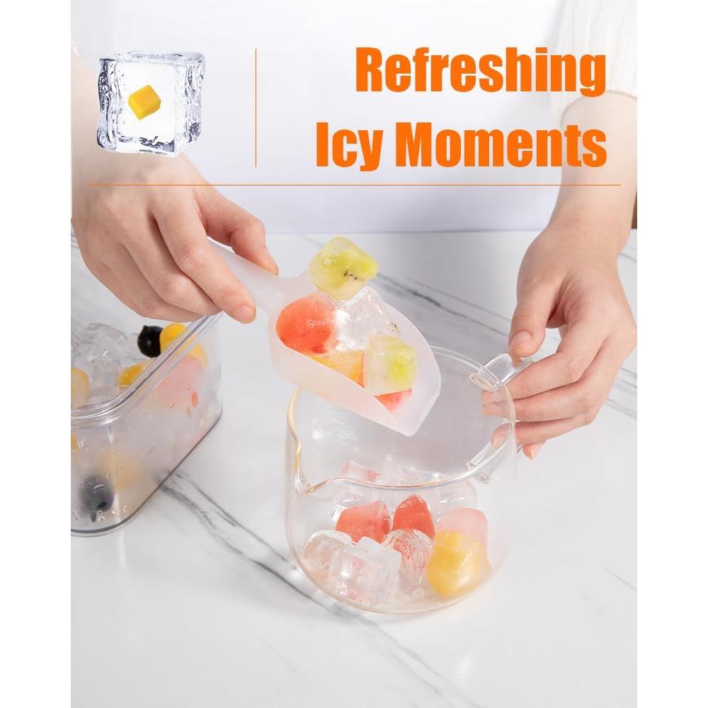 Bandeja de Hielo Brigii IC01 con Tapa y 56 Cubos Apilables