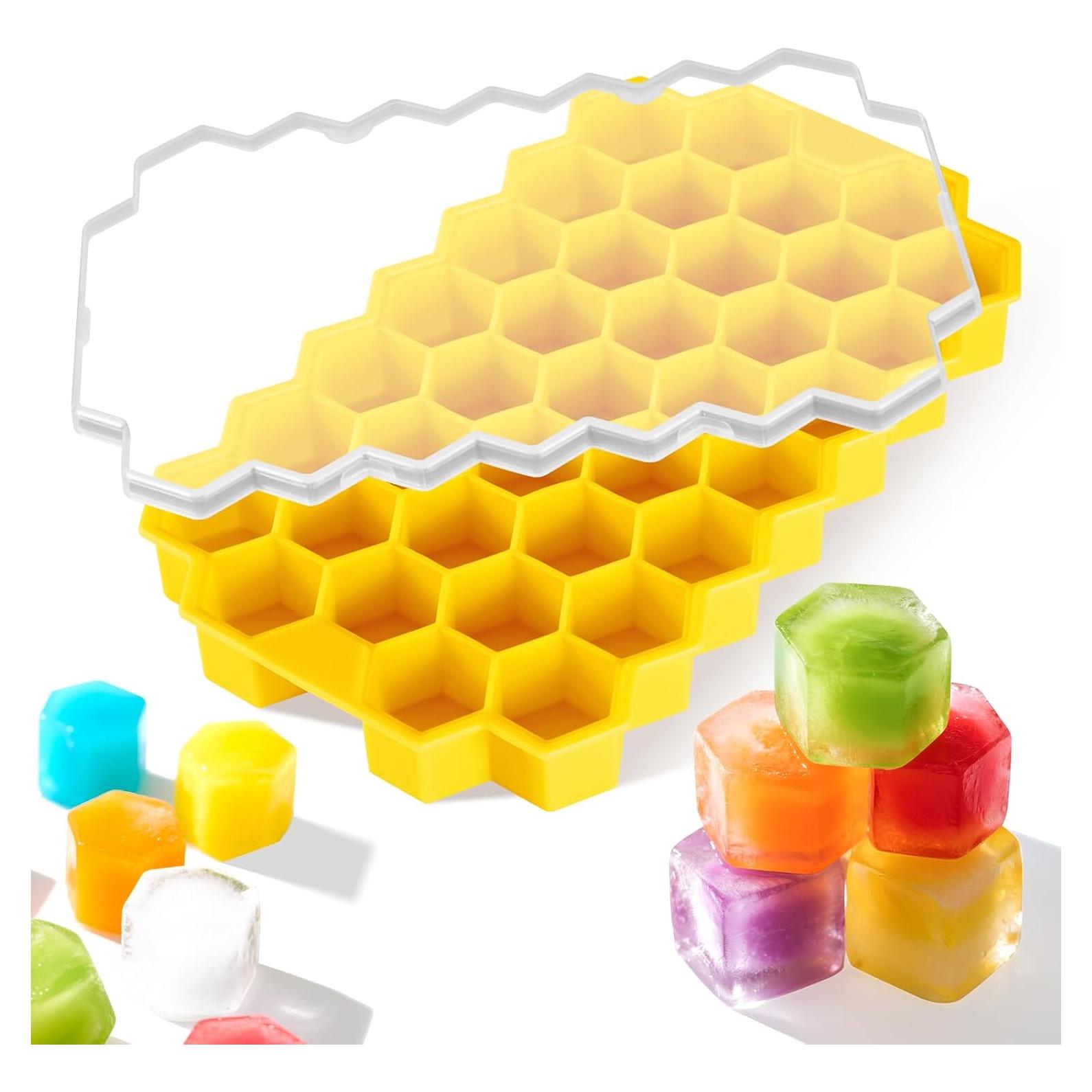 Bandeja de Hielo Mini Acosexy Amarilla 37 Cavidades Silicona