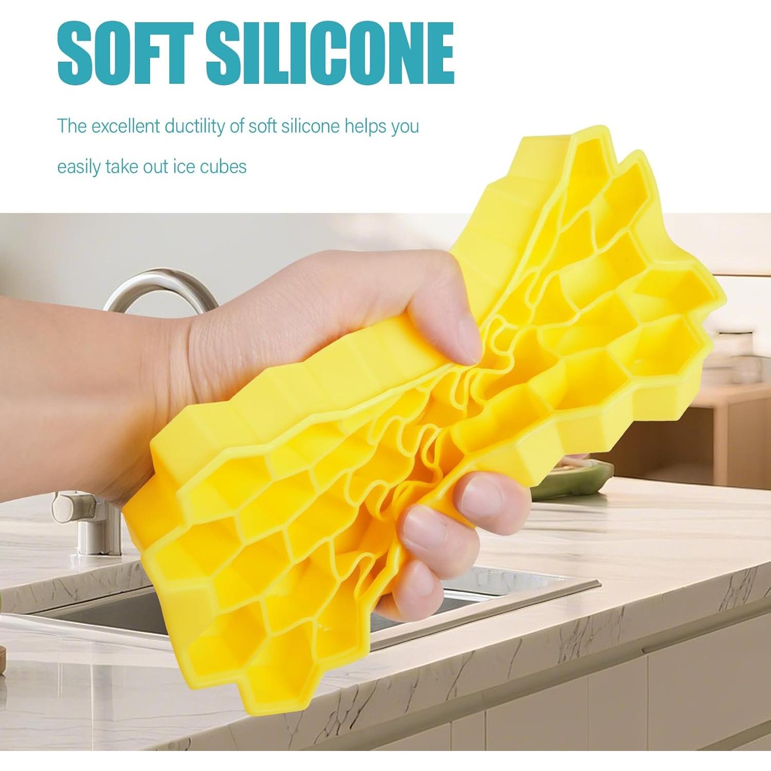 Bandeja de Hielo Mini Acosexy Amarilla 37 Cavidades Silicona