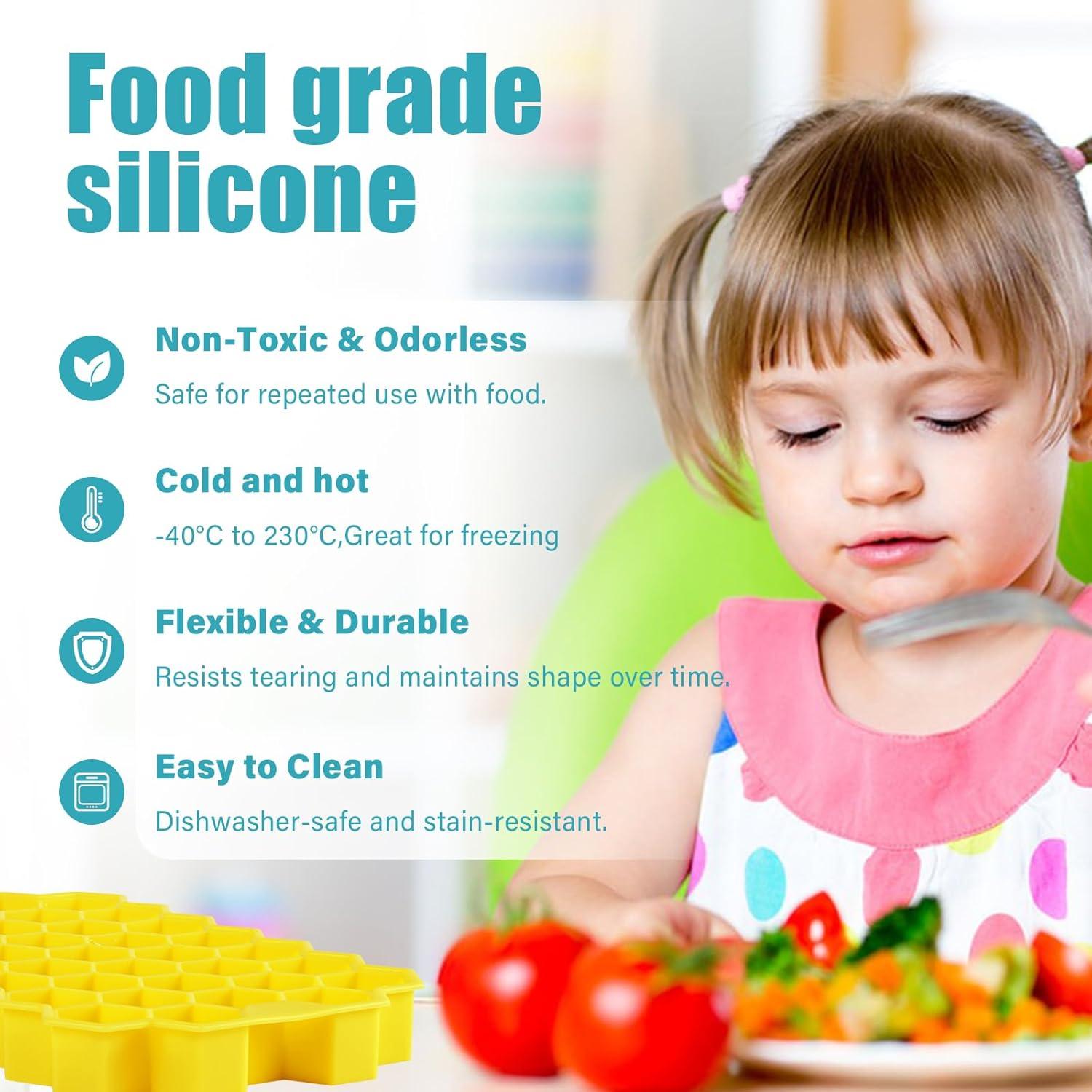 Bandeja de Hielo Mini Acosexy Amarilla 37 Cavidades Silicona