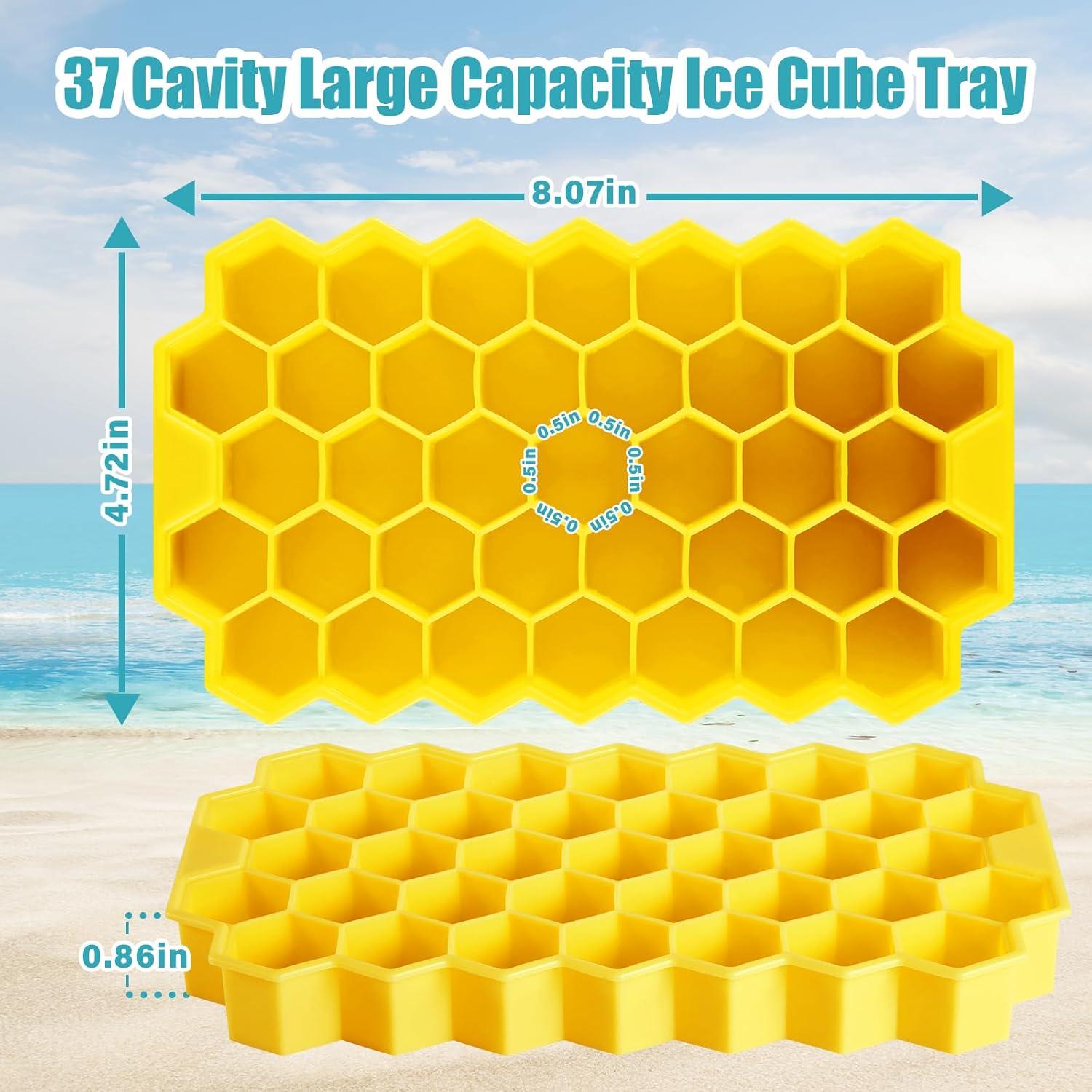 Bandeja de Hielo Mini Acosexy Amarilla 37 Cavidades Silicona