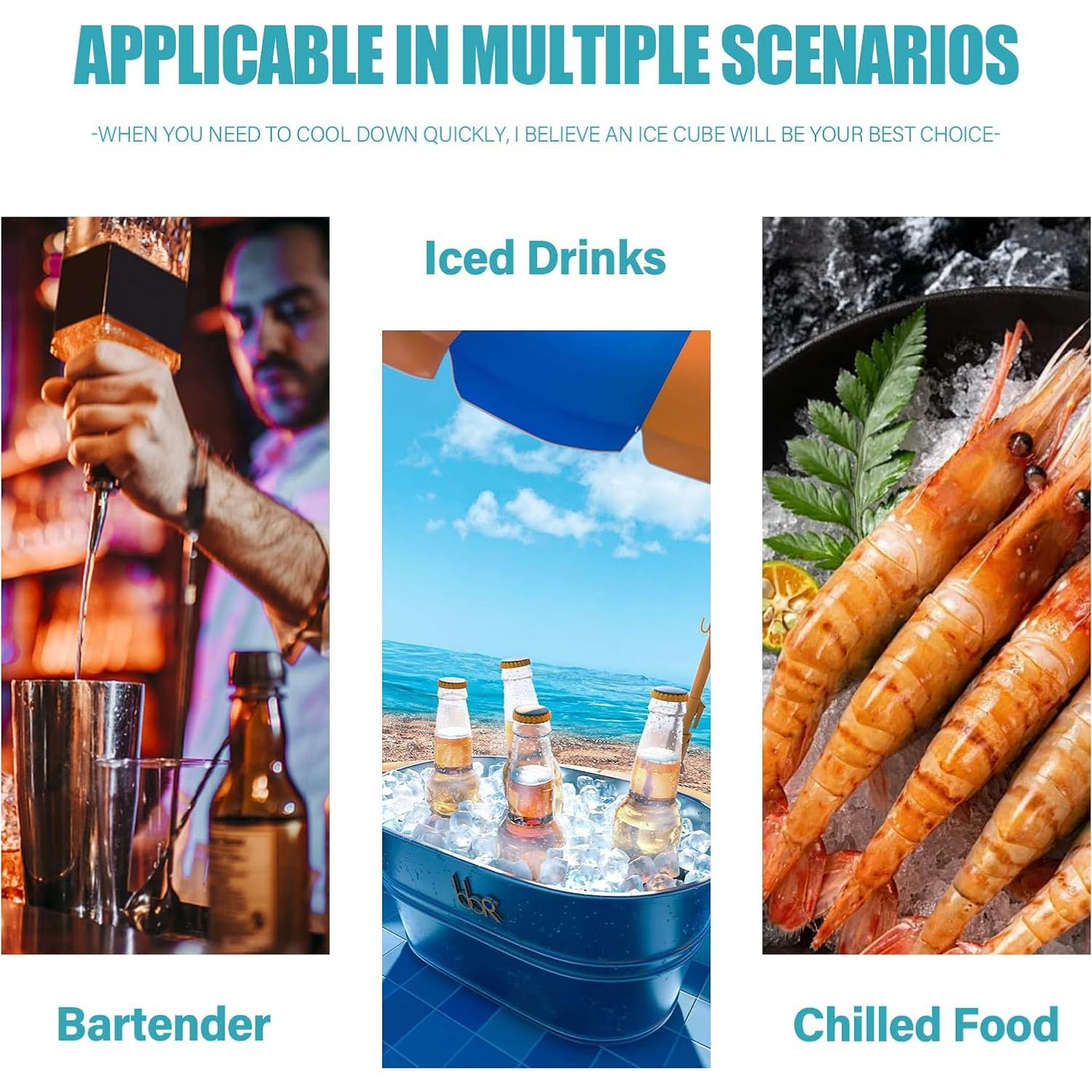 Bandeja de Hielo Mini Acosexy Amarilla 37 Cavidades Silicona