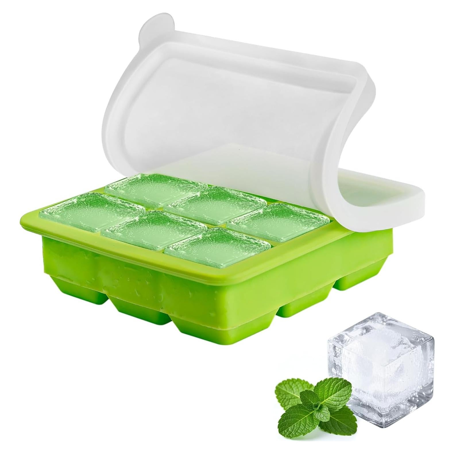 Bandeja de Hielo de Silicona Aibirui con Tapa 13.5x3.5 cm