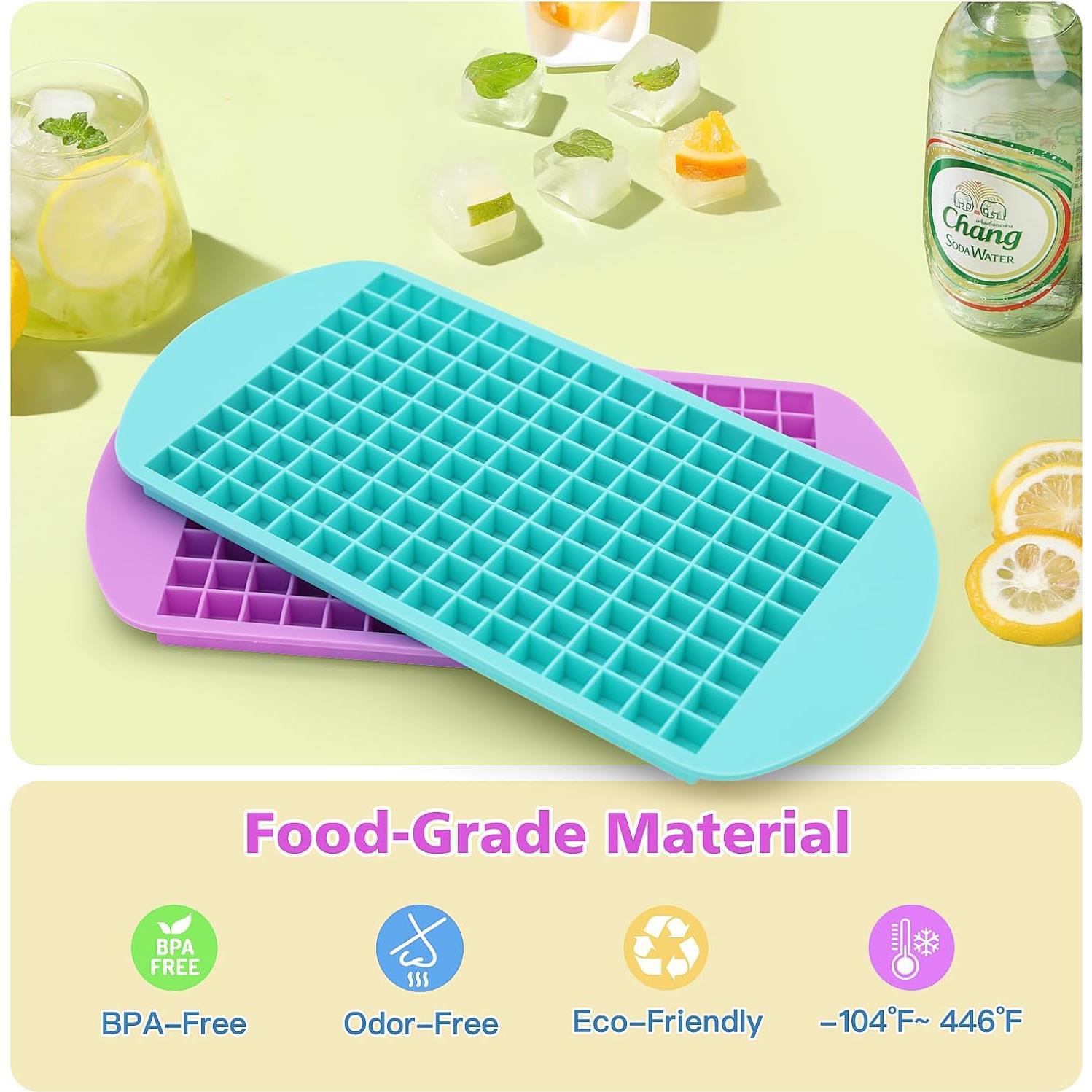 Juego de bandejas de hielo mini Jisile - 2 bandejas 160 cubos