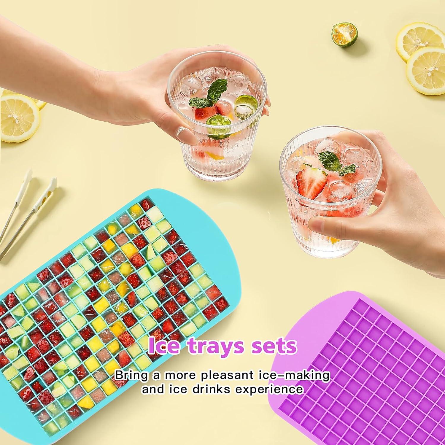 Juego de bandejas de hielo mini Jisile - 2 bandejas 160 cubos