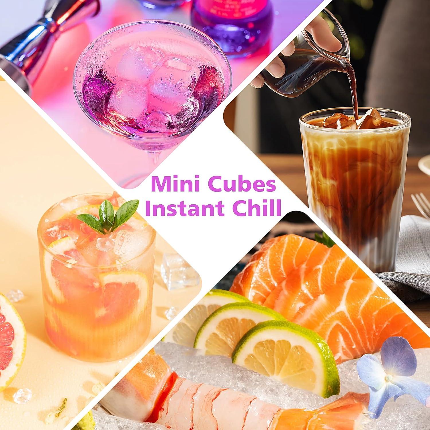 Juego de bandejas de hielo mini Jisile - 2 bandejas 160 cubos