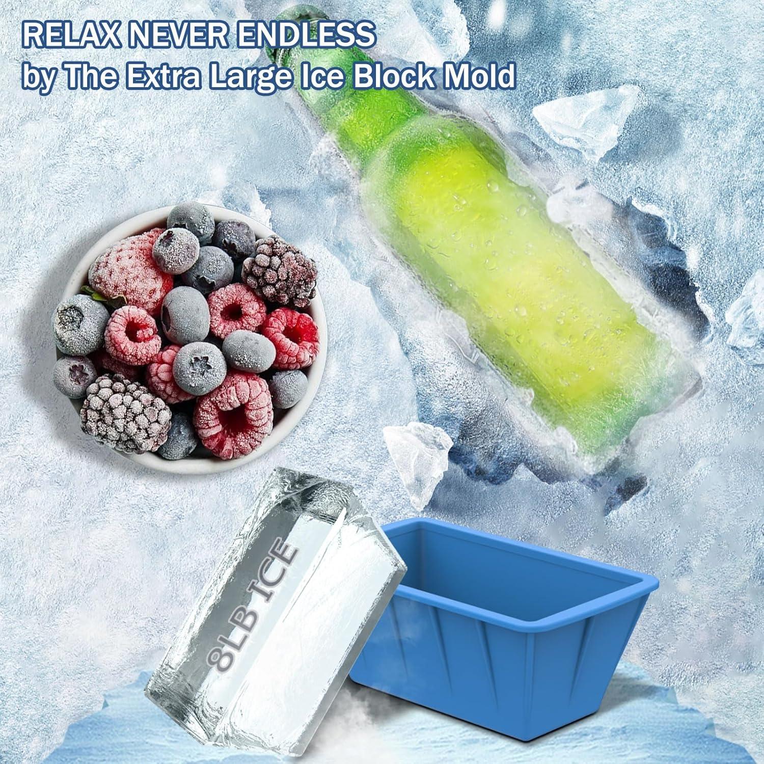 Moldes de Hielo Extra Grande DOGITY 8LB 4Pack Silicona