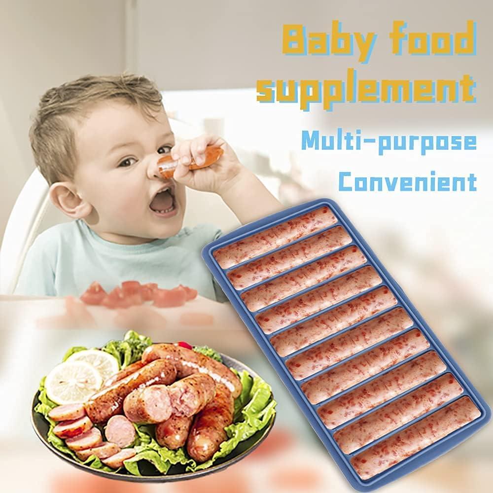 Juego de 3 bandejas de hielo LessMo, silicona flexible, 30 cubitos