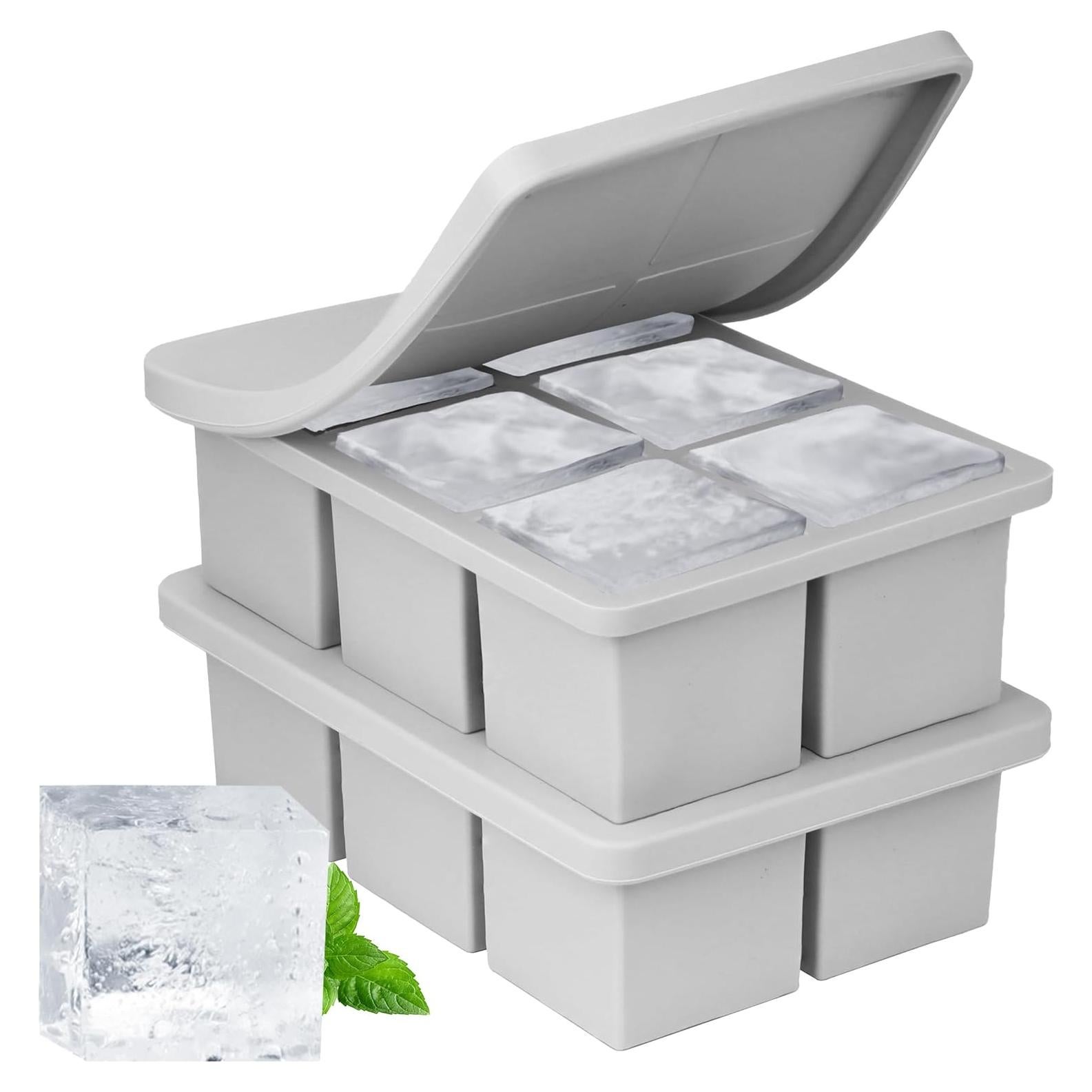 Bandeja de Hielo de Silicona wxhaoa 2 Piezas 5 cm Cuadrada