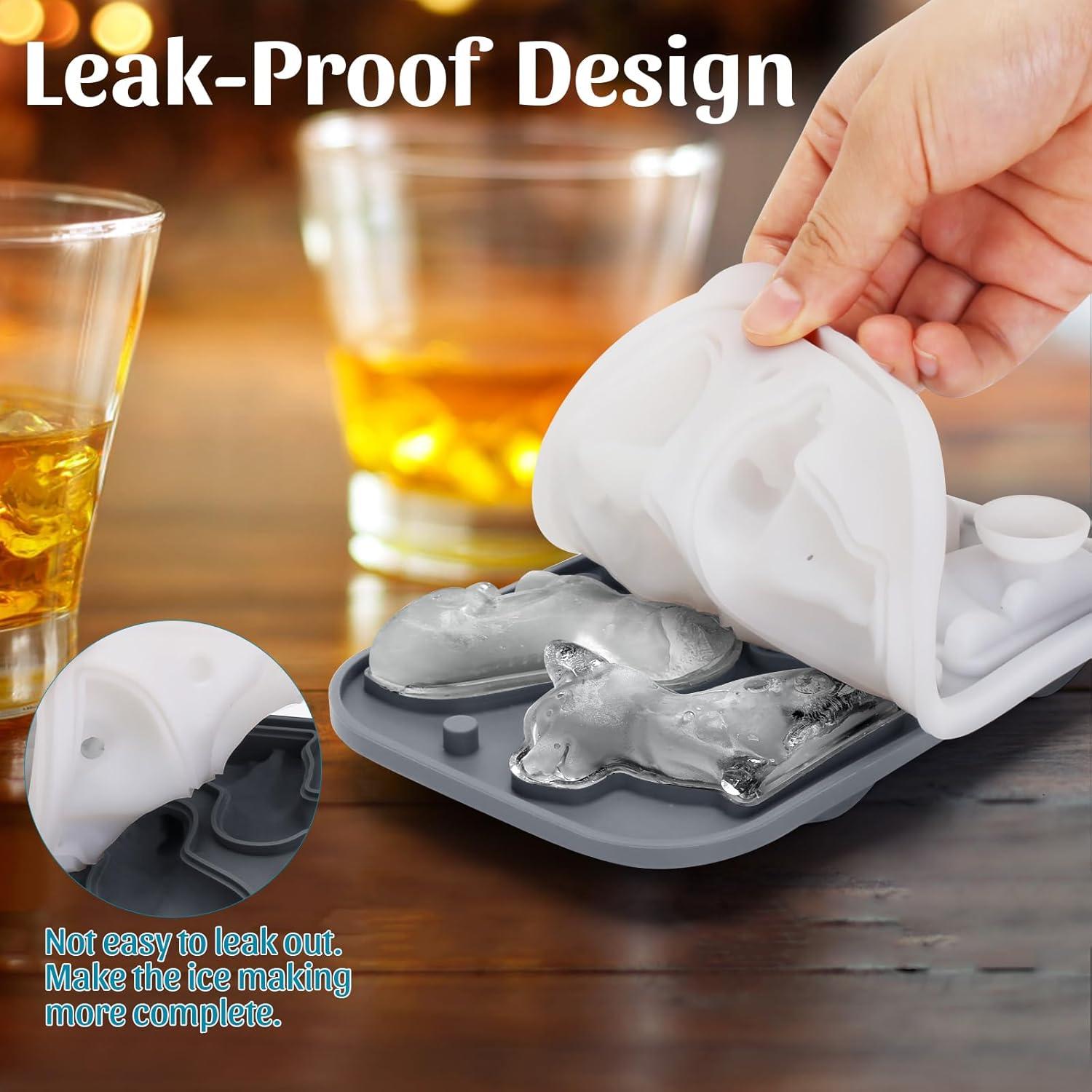 Bandeja de Hielo Grande Qomamount Corgi Silicona Libre BPA