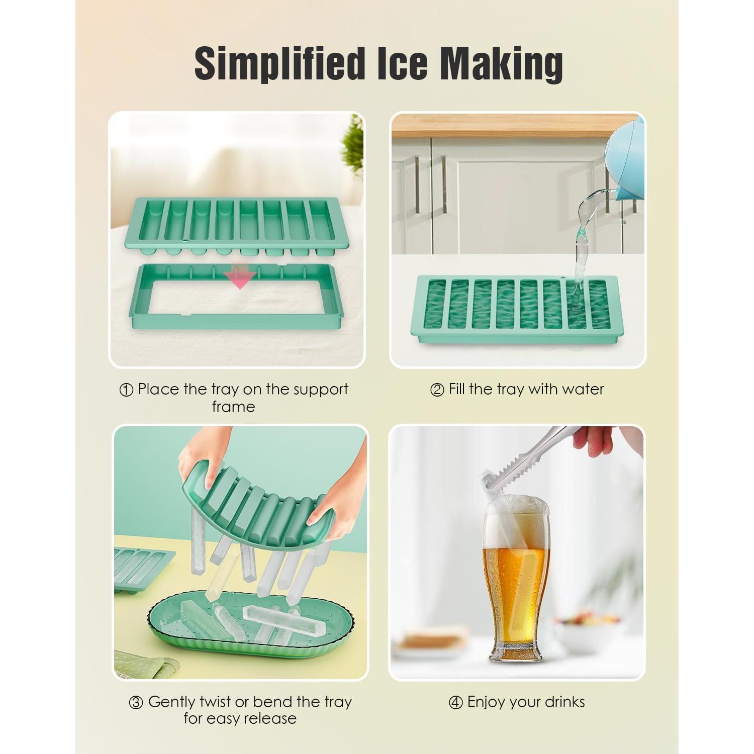 Bandejas de Hielo Iyes.top de Silicona para Botellas - 2 PZS