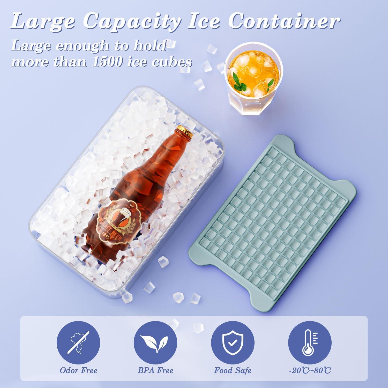 Bandeja de Hielo Mini GGUW con Contenedor - 432 Cubos