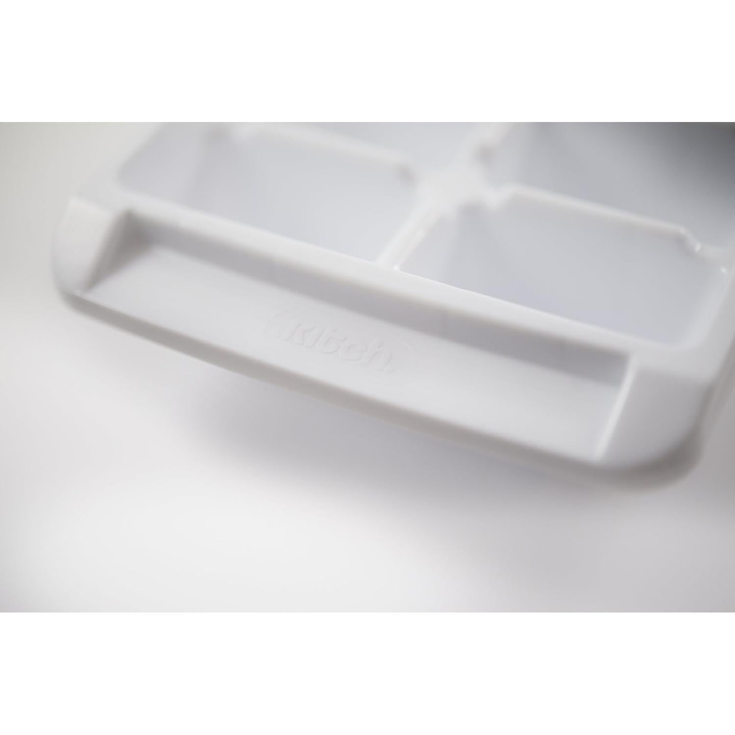 Bandejas de Hielo Kitch Blancas - 4 Paquetes de 16 Cubos