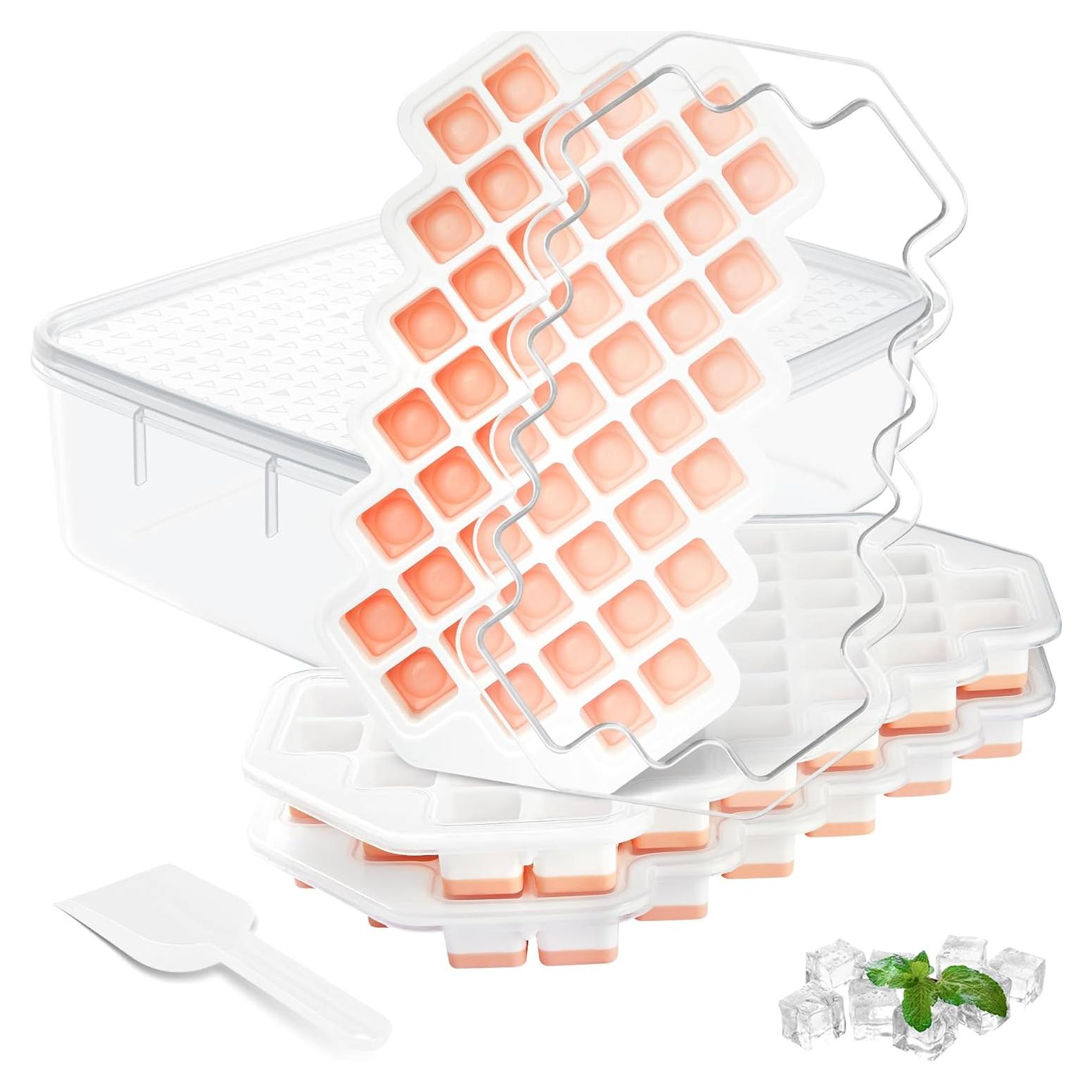 Molde de Cubos de Hielo Waybesty 3 Piezas Silicona 24.1x15cm