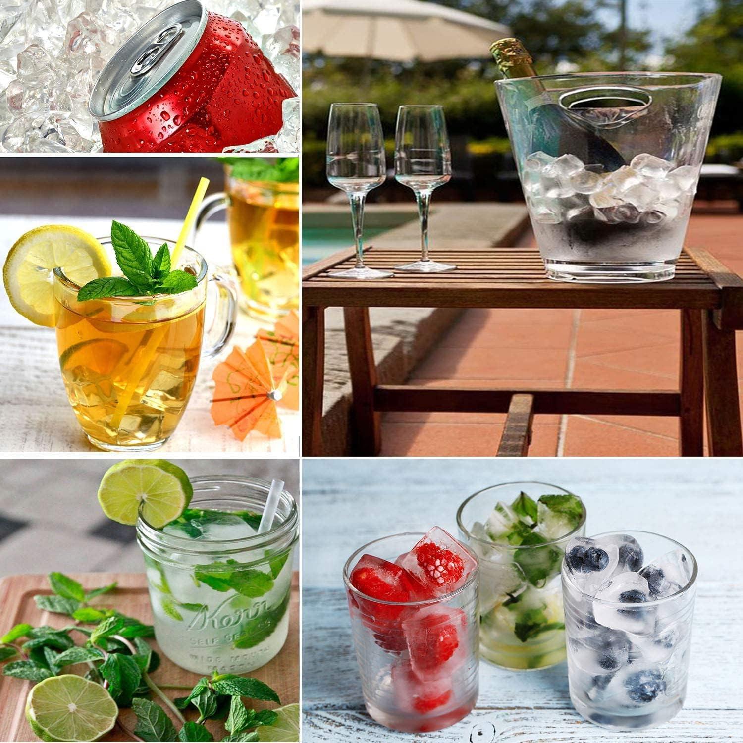 Bandejas de Hielo Clink - Silicona, 2 Piezas, 42 Cubos, Azul