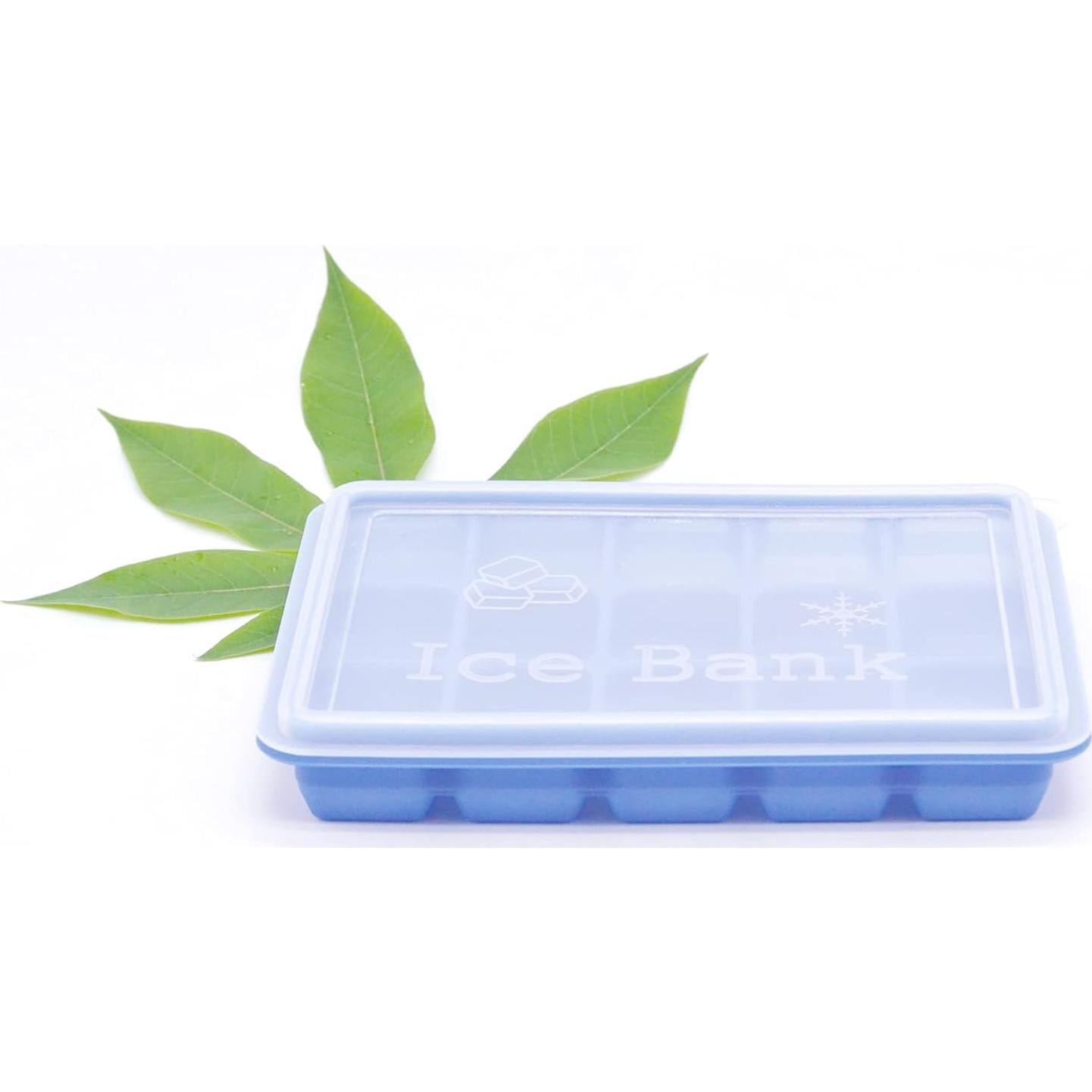 Bandejas de Hielo de Silicona FUN LAVIE 2 Piezas con Tapa