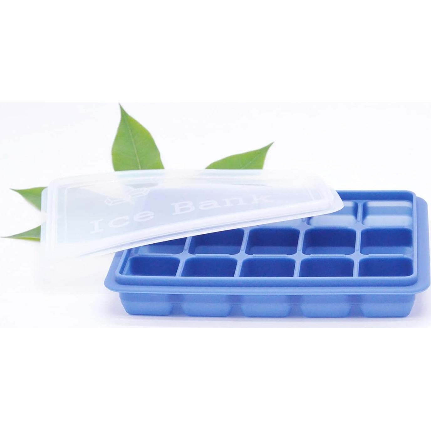 Bandejas de Hielo de Silicona FUN LAVIE 2 Piezas con Tapa