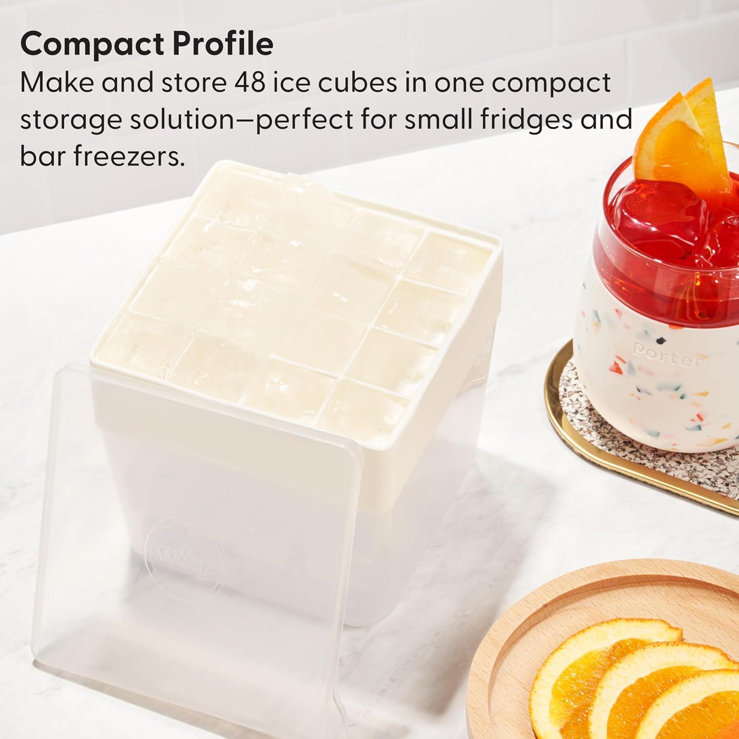 Bandeja de Hielo W&P Mini Ice Box con Tapa - 48 Cubos - Silicona