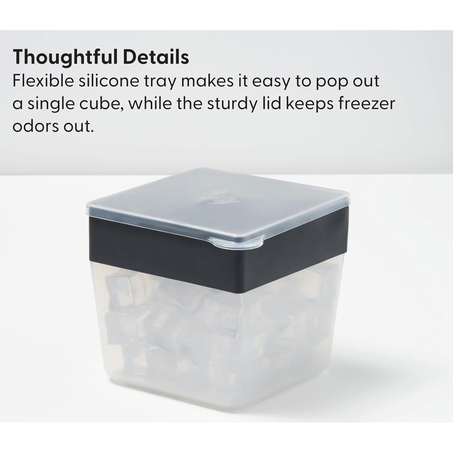 Bandeja de Hielo W&P Mini Ice Box con Tapa - 48 Cubos - Silicona