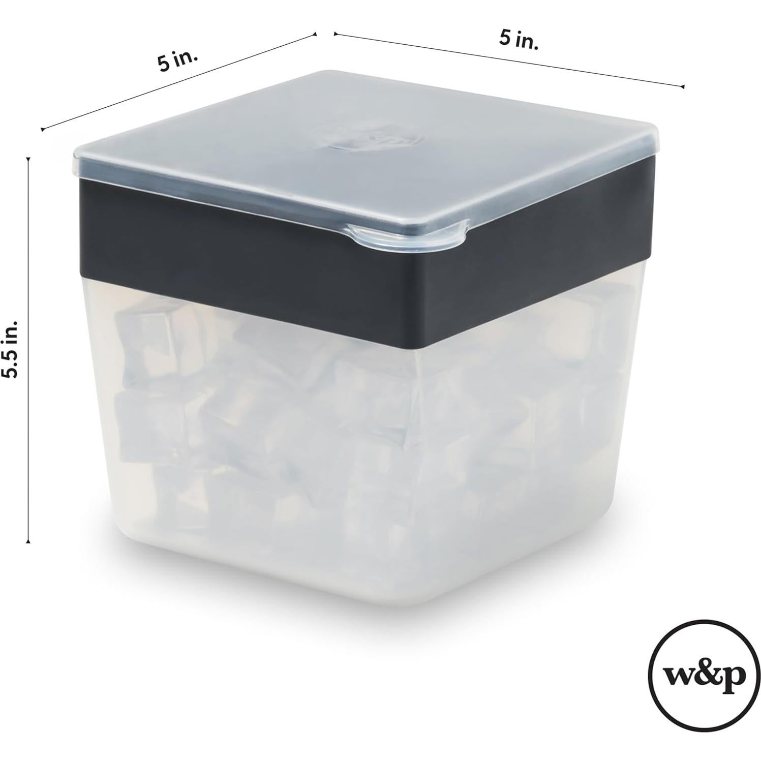 Bandeja de Hielo W&P Mini Ice Box con Tapa - 48 Cubos - Silicona