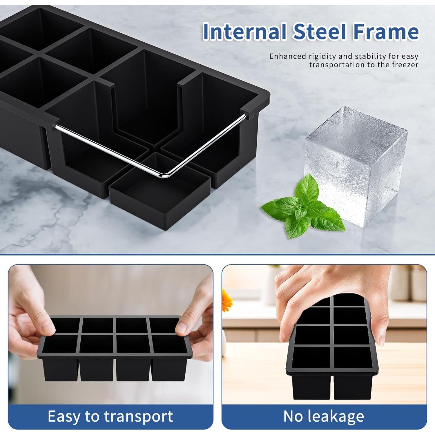 Bandeja de Hielo Cuadrada Grande Bongpuda de Silicona 22x11.5cm