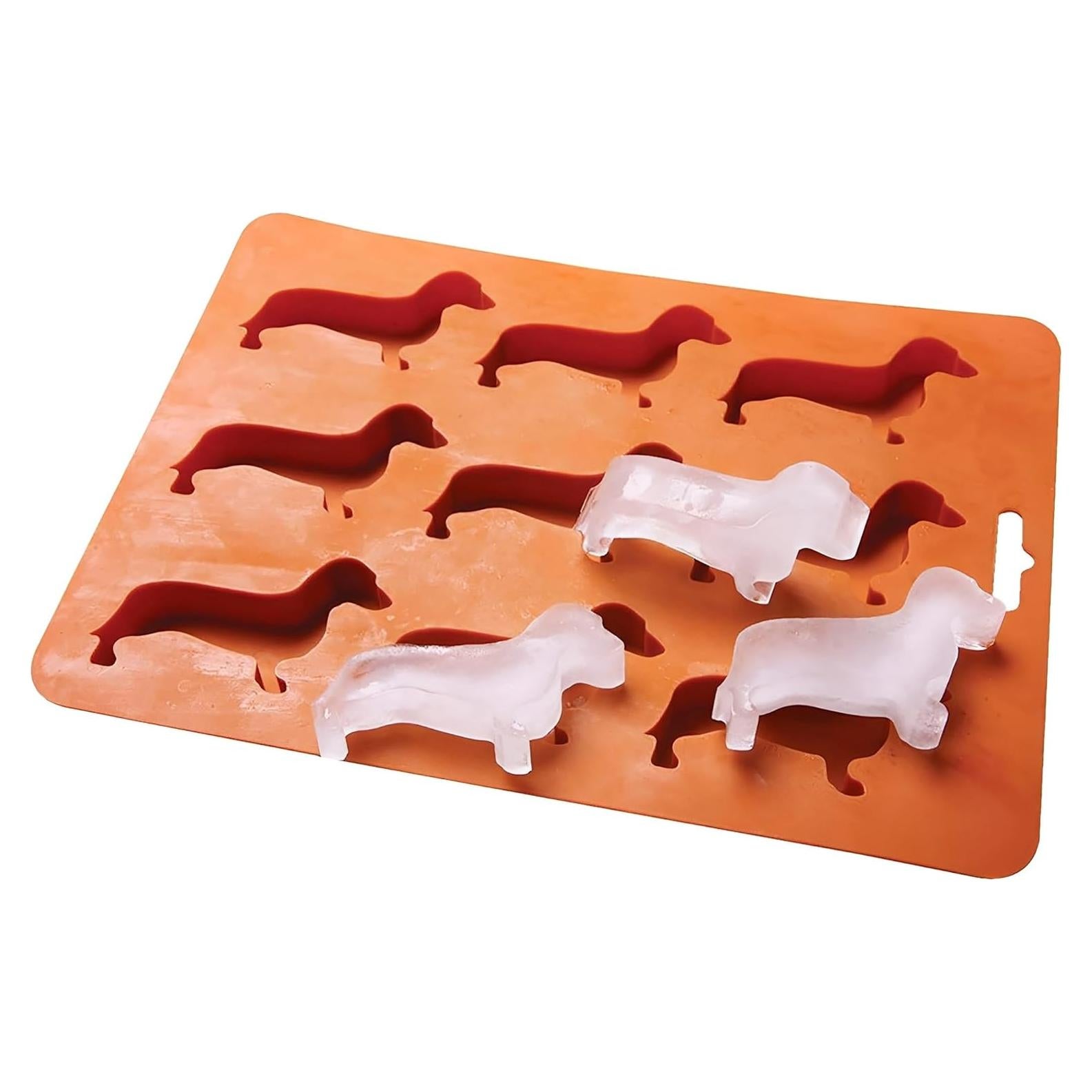 Molde de Silicona LYWUU en Forma de Perro Dachshund Marrón