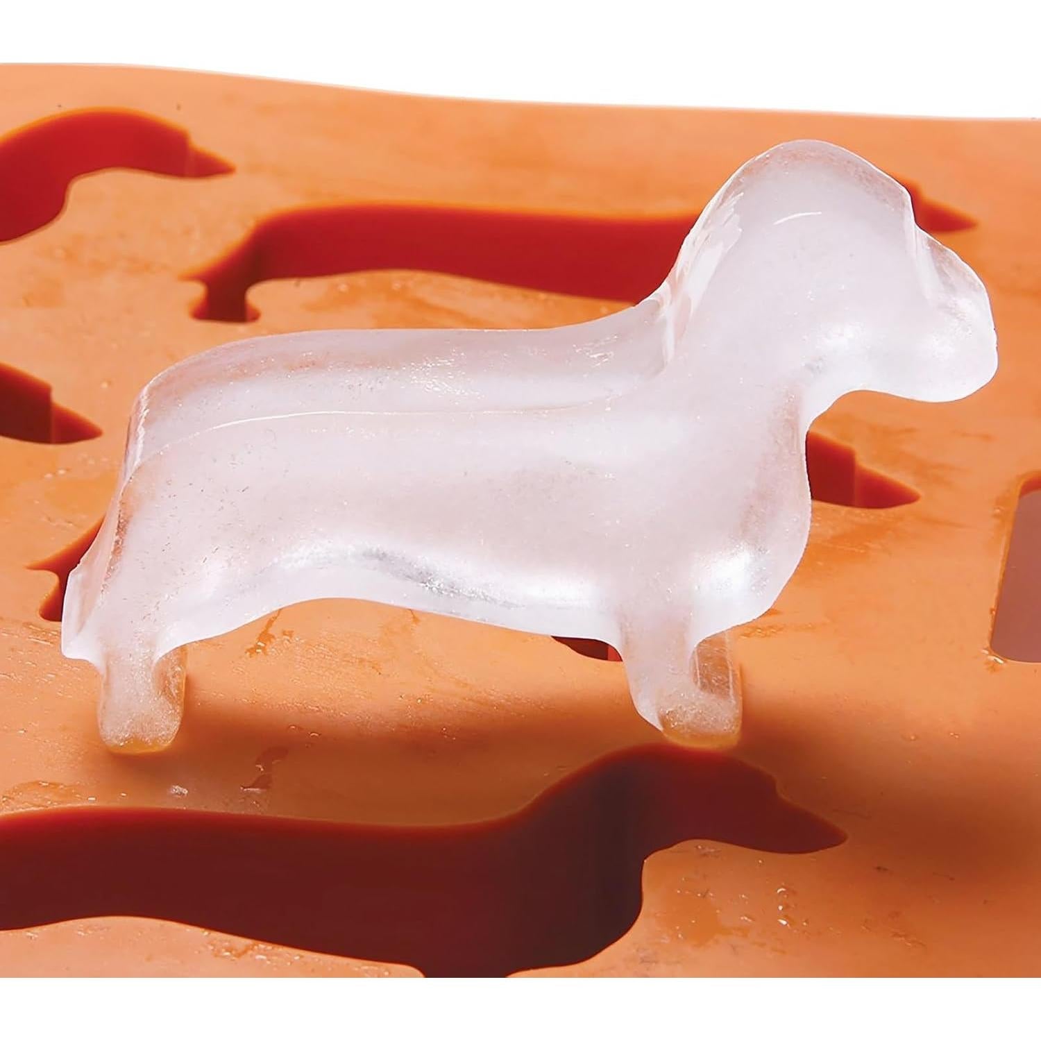 Molde de Silicona LYWUU en Forma de Perro Dachshund Marrón