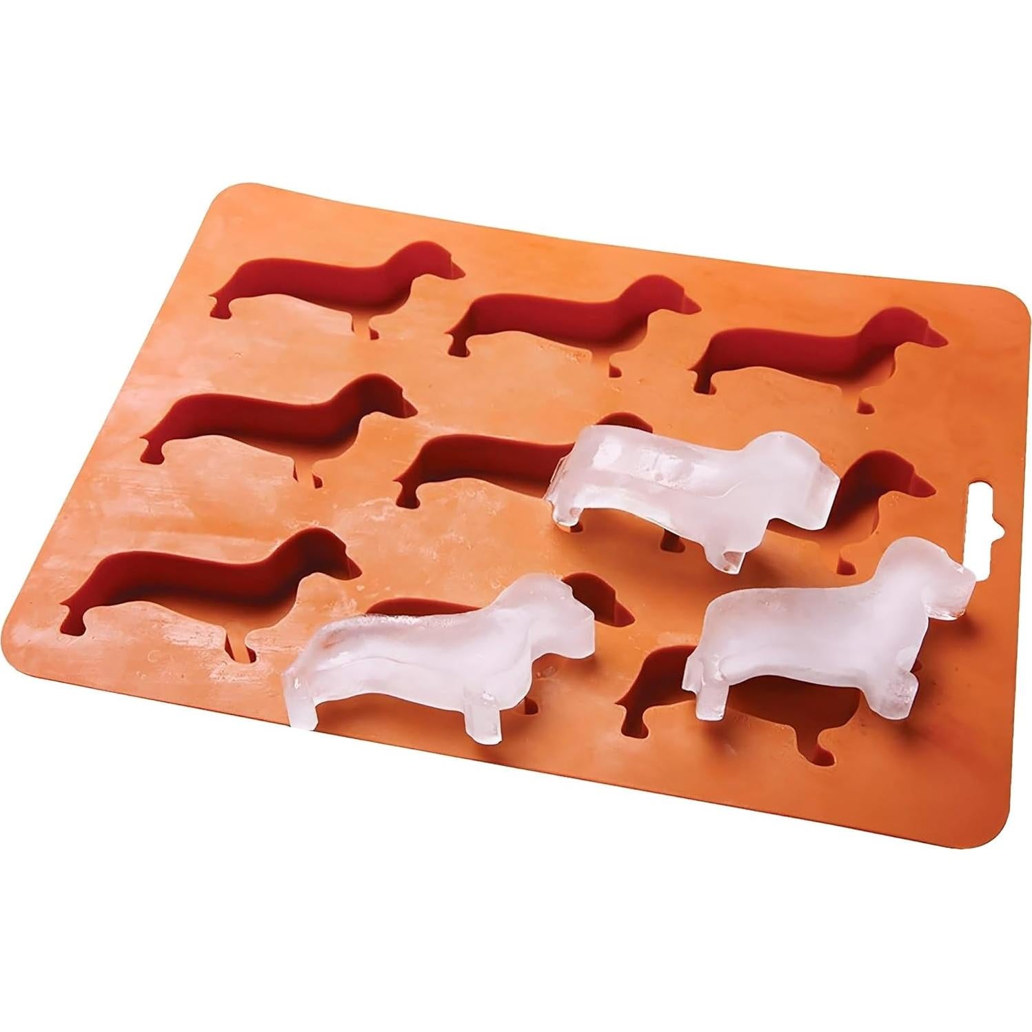 Molde de Silicona LYWUU en Forma de Perro Dachshund Marrón