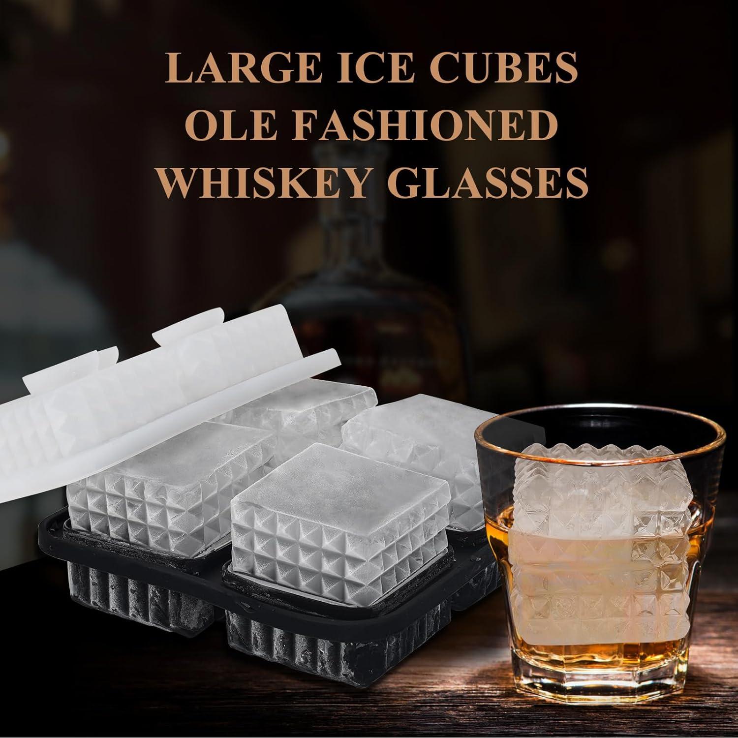 Molde de Cubos de Hielo Aibirui 5.08 cm con Tapa - Silicona