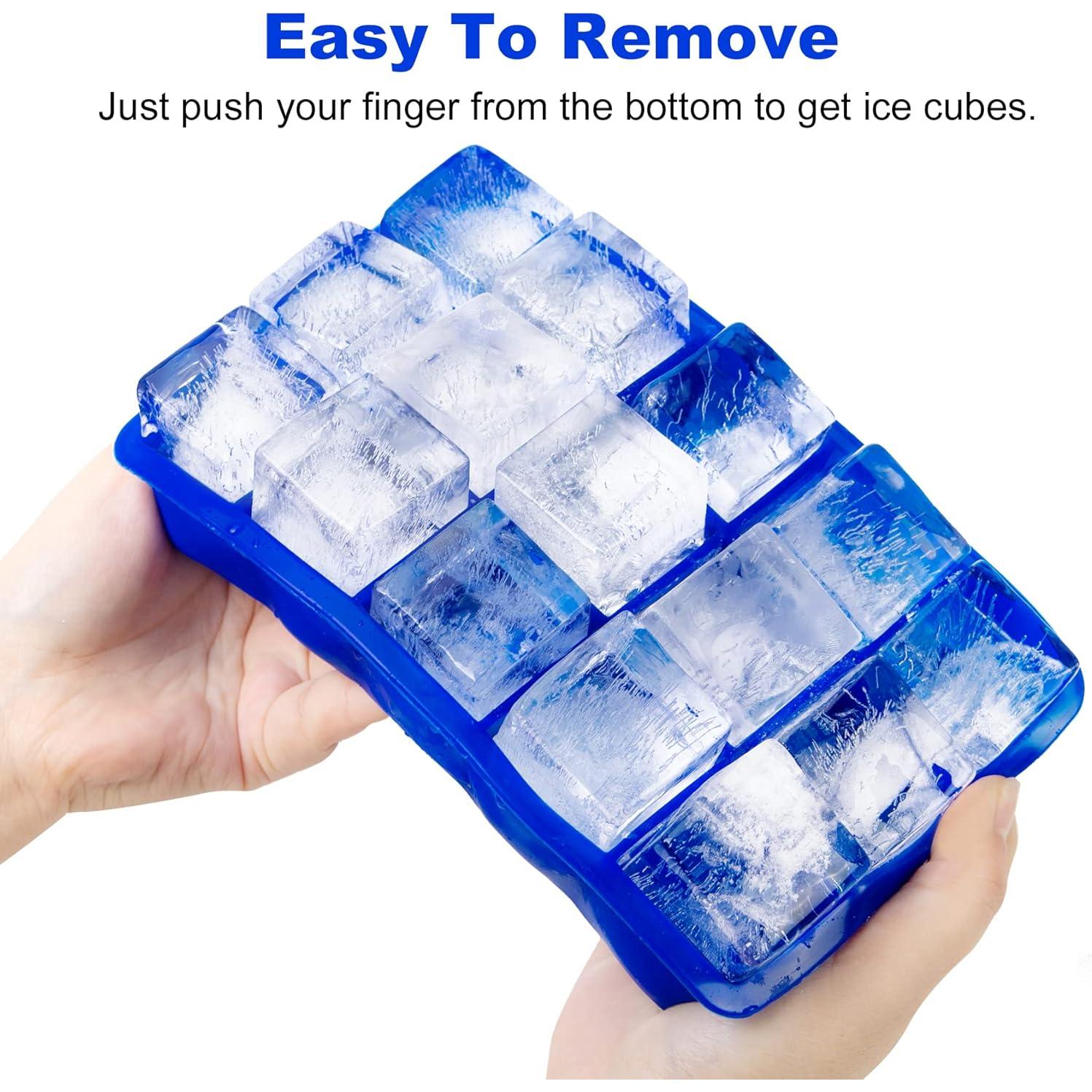 Bandejas de Hielo de Silicona Ozera - 2 Piezas, 15 Cavidades