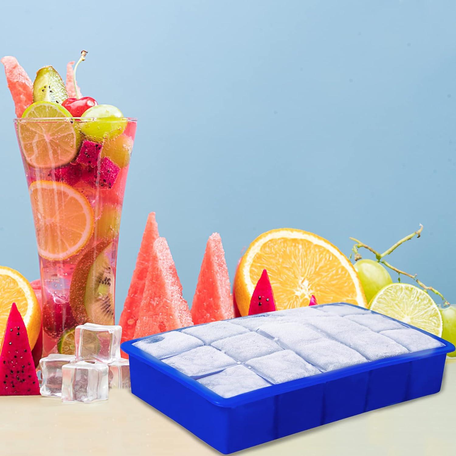 Bandejas de Hielo de Silicona Ozera - 2 Piezas, 15 Cavidades