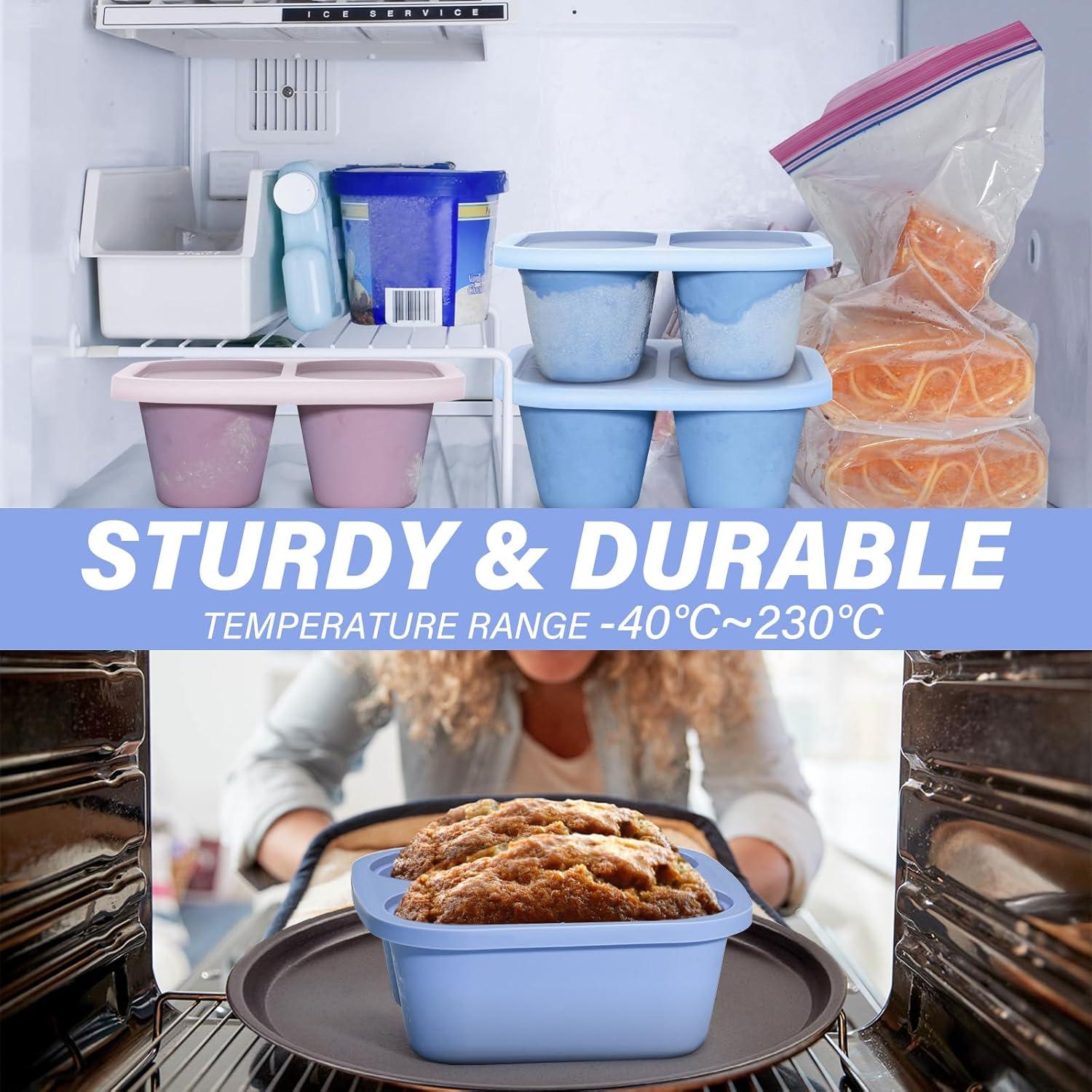 Moldes de Silicona para Congelar Sopa Mossime 1 Taza 250ml